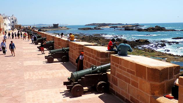 Essaouira Festungsmauer Purpurinsel