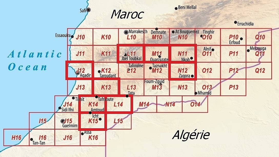 Reiseführer-Landkarten marokko-erfahren